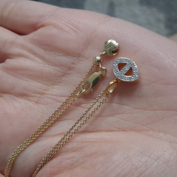 Monica Vinader Alphabet Evil Eye diamond necklace - Picture 14 of 15